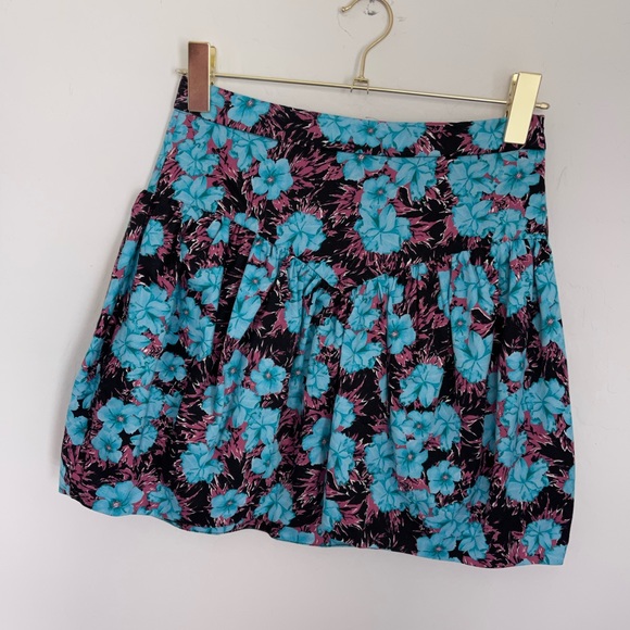 ZARA Floral High Waist Mini Skirt Sz Small NWT - Picture 1 of 7